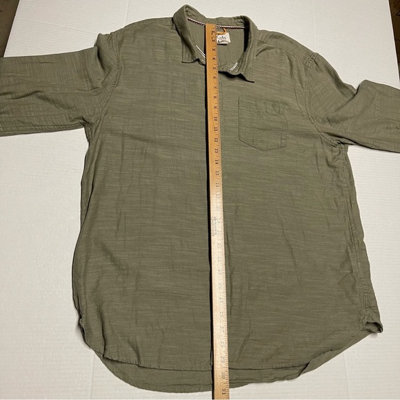 Koto Men’s Lightweight Cotton Green Button Down Shirt Sz XL Travel Hiking Trail - Picture 7 of 8